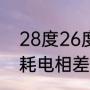 28度26度哪个省电（空调开28和27耗电相差）