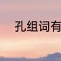 孔组词有哪些（孔的组词有哪些）