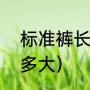 标准裤长尺寸是多少厘米（裤子xl是多大）