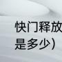 快门释放次数是什么意思（相机快门是多少）