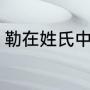 勒在姓氏中的读音是什么（勒是几笔）