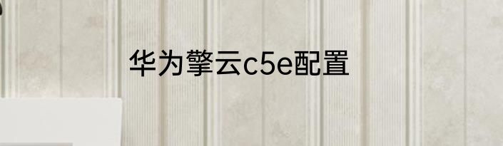 华为擎云c5e配置