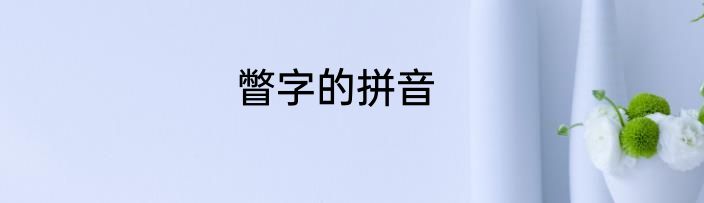 瞥字的拼音